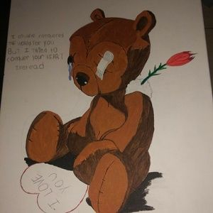 This is an art i drew from sketch on a canvas